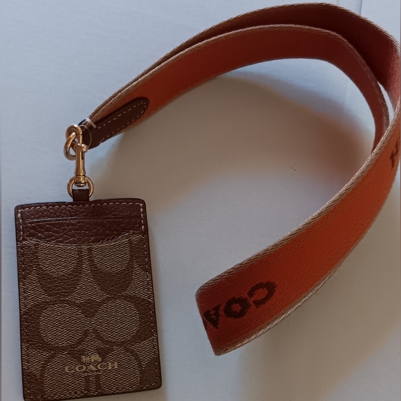Coach Accessories Coach Id Card Holder With Lanyard Nwt Poshmark
